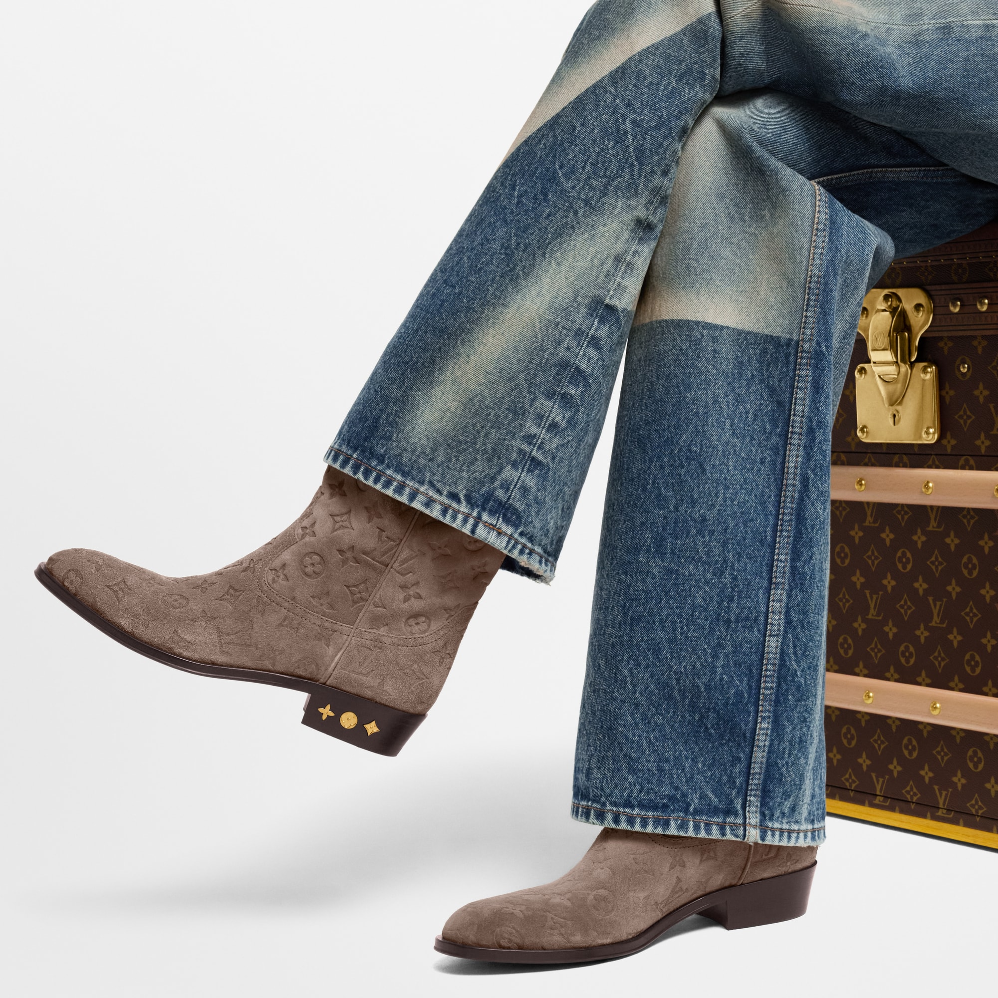 ルイヴィトン　ブーツ LOUIS VUITTON ルイ・ヴィトン ミレニアム ライン アンクル